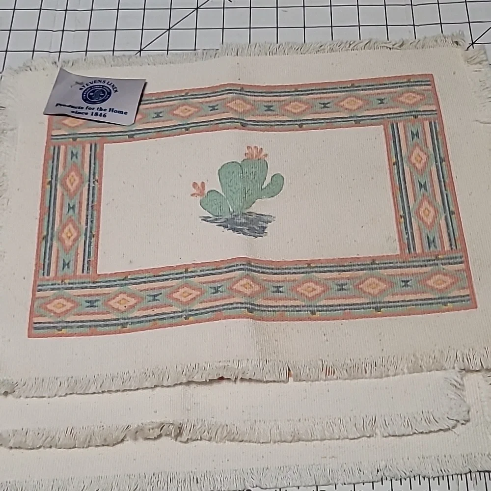 Stevens Linens - Southwest Cactus Theme Placemats‎ x3 NWT kept in closet